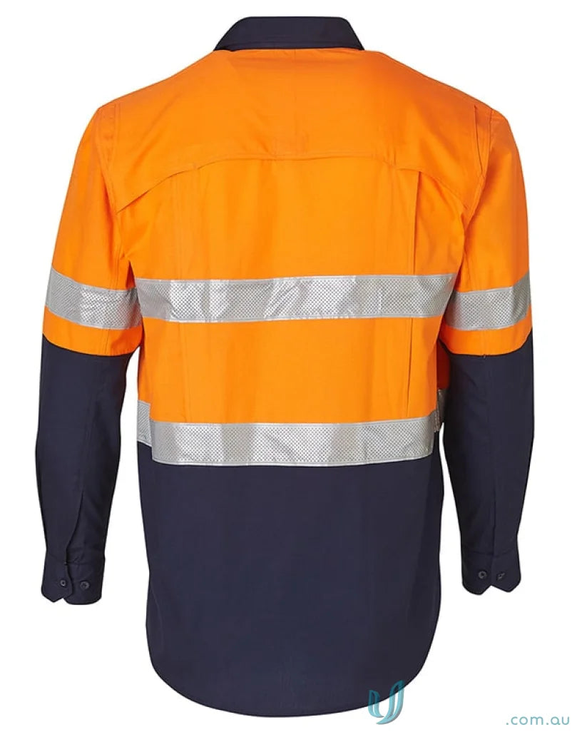Winning Spirit SW69 AIW HiVis Rip-Stop LS Shirt 3M Tape