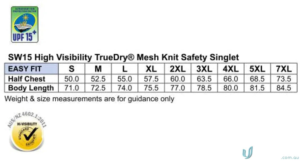 Winning Spirit SW15 AIW HiVis TrueDry Singlet