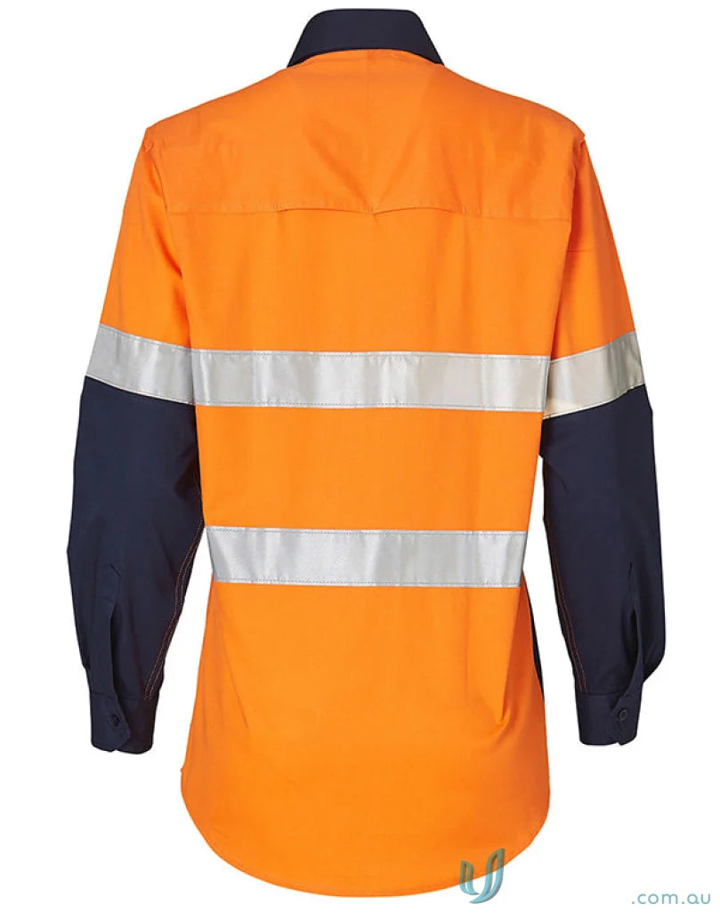 Winning Spirit SW65 AIW Ladies HiVis Taped Cool-Breeze Twill Shirt