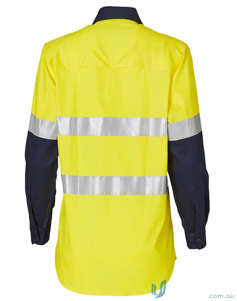 Winning Spirit SW65 AIW Ladies HiVis Taped Cool-Breeze Twill Shirt