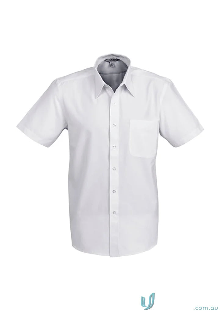 Biz Collection S251MS-1 Ambassador SS Shirt in Silver