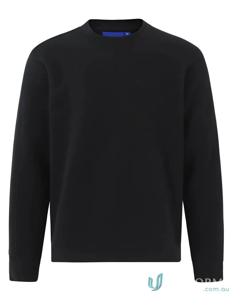 340gsm FL01 American Style Fleece Sweatshirt in Black