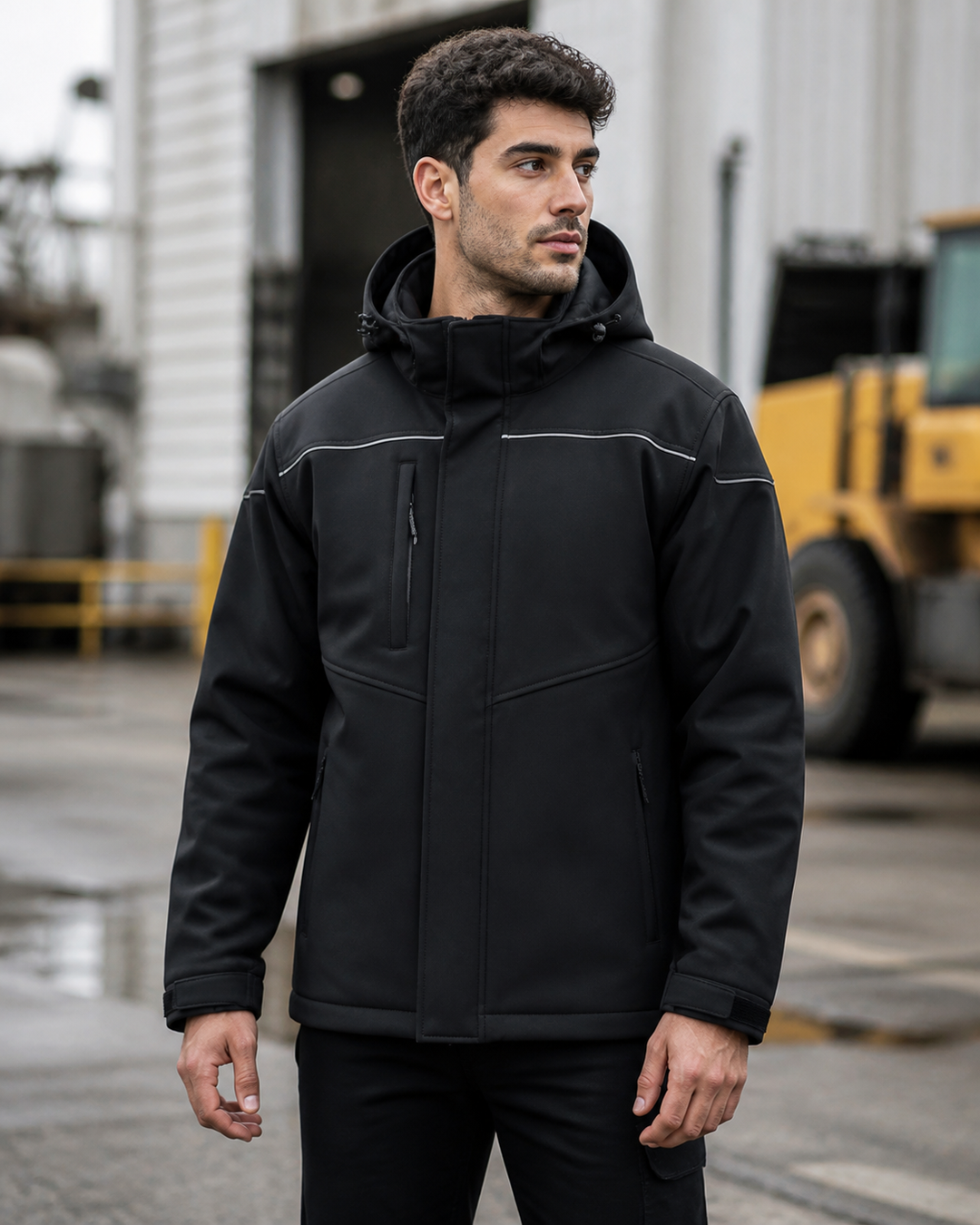 Unisex Antarctic Softshell Jacket on Australian male model