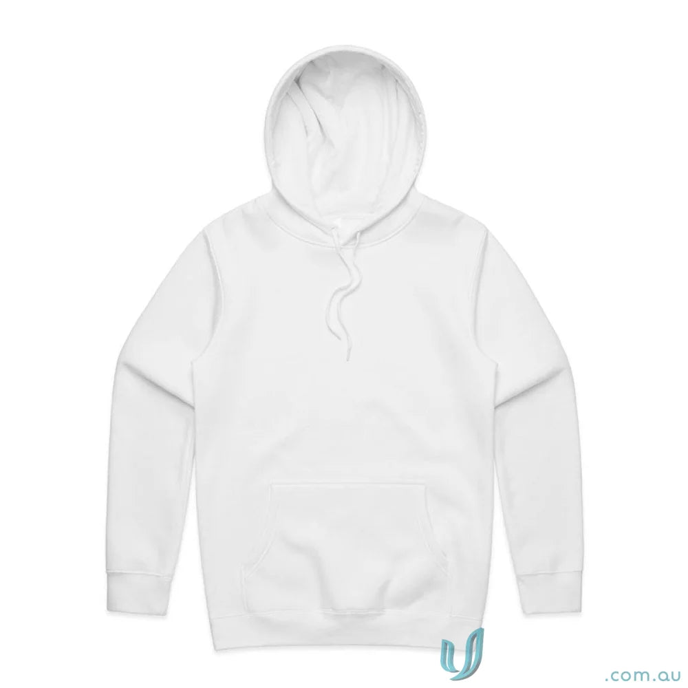 AS 5102 AS Stencil Hoodie in white