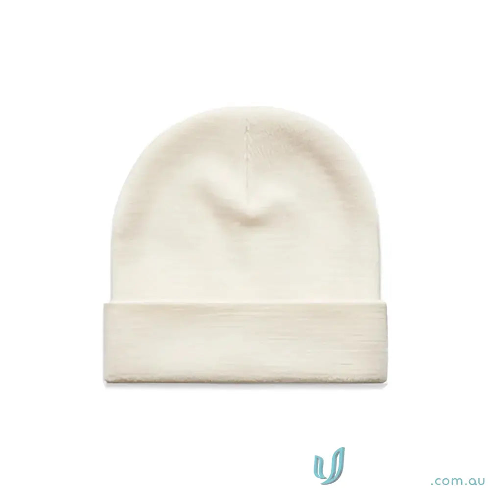 Acrylic Beanie 1107 Cuff Beanie in Ecru