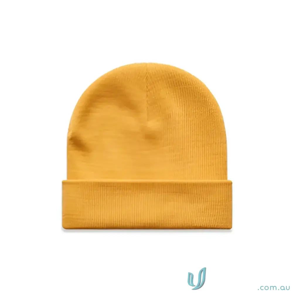 Acrylic Beanie 1107 Cuff Beanie in Mustard