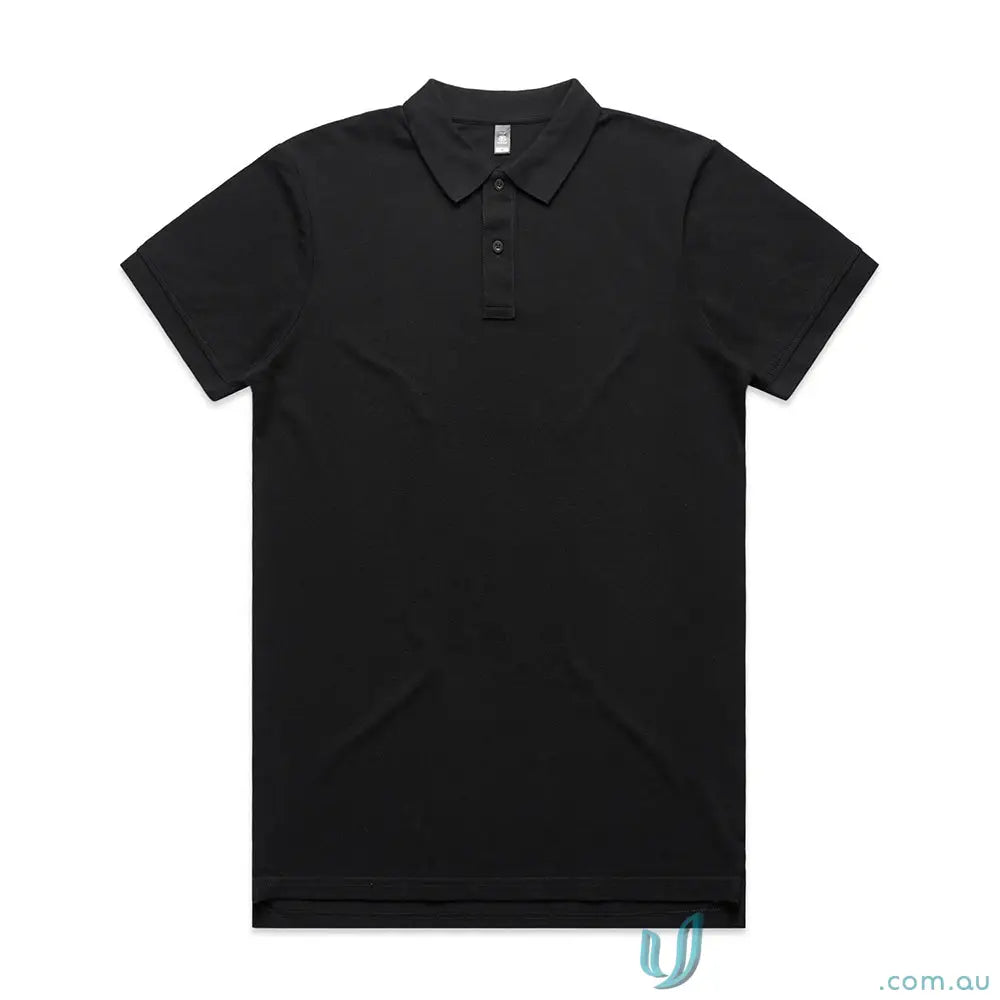 5411-AS-10 5411-AS-1 AS Colour Pique Polo in black