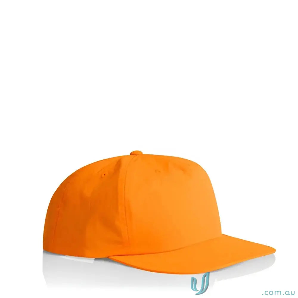 Orange recycled nylon Colour Surf Safety Cap with flat brim and quick-dry design