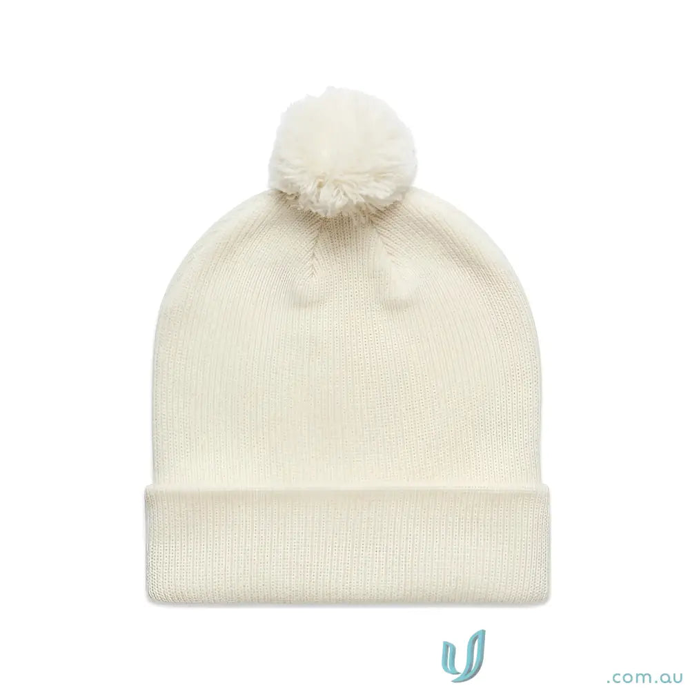 AS 1124 AS Pom Pom Beanie in Ecru