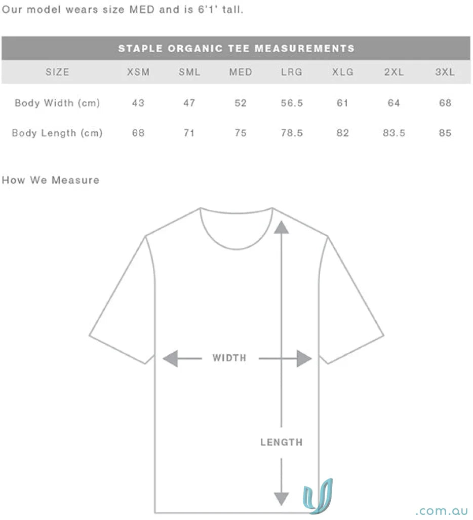 AS 5001G-AS AS Staple Organic Tee