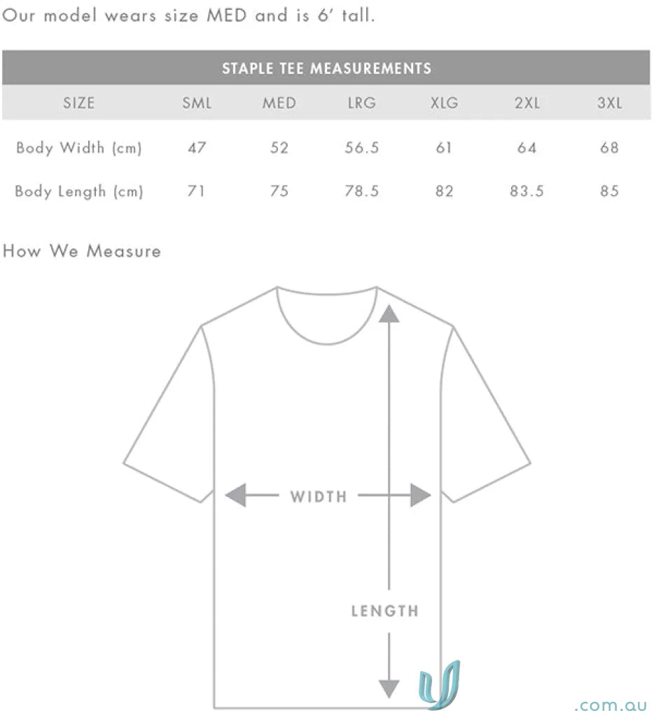 5001-AS 5001 AS Staple Tee