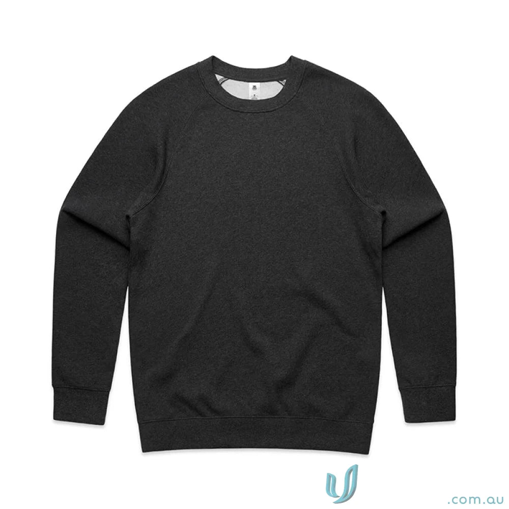 Black crewneck sweatshirt from the AS Supply Crew workwear collection for uniforms