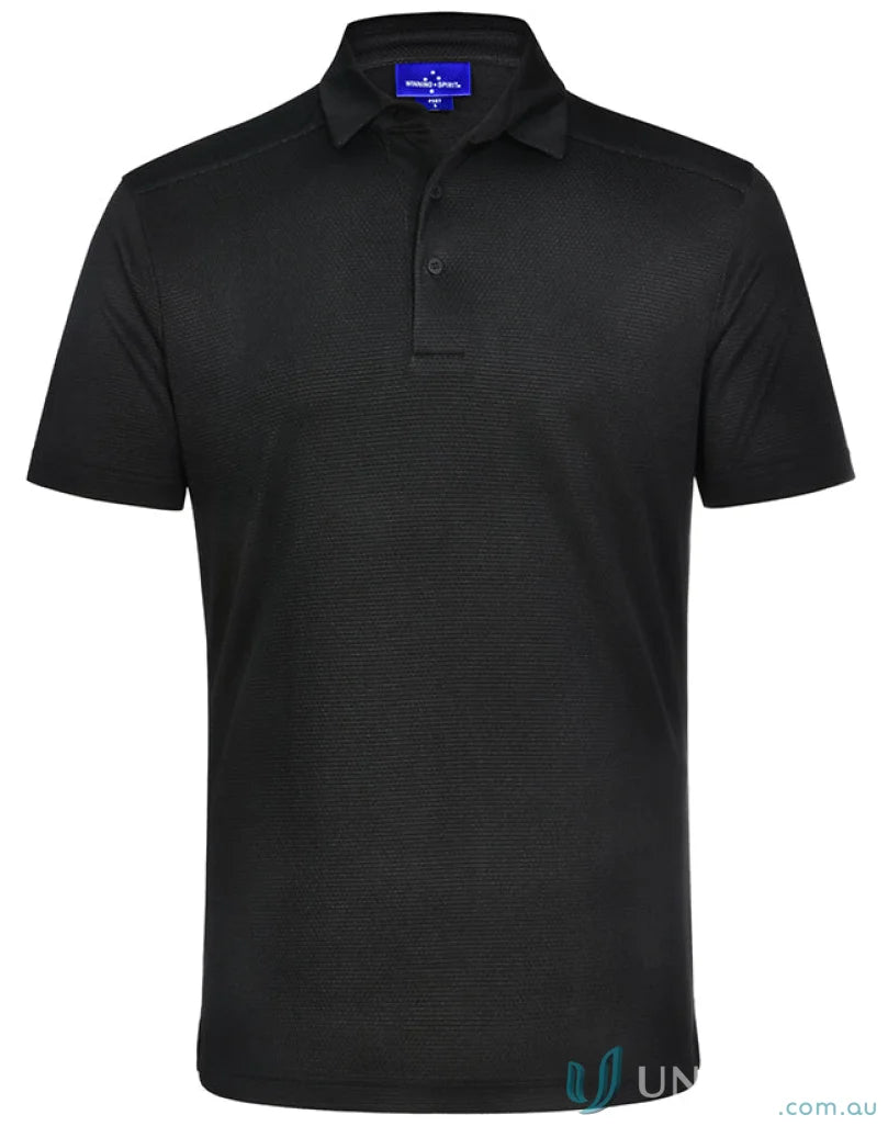 Winning Spirit PS87 Bamboo Corporate Polo in Black