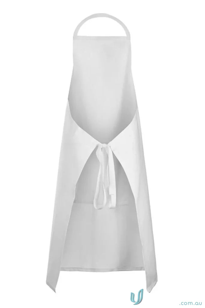 WorkCraft CA003 Bib Apron With Pocket in White