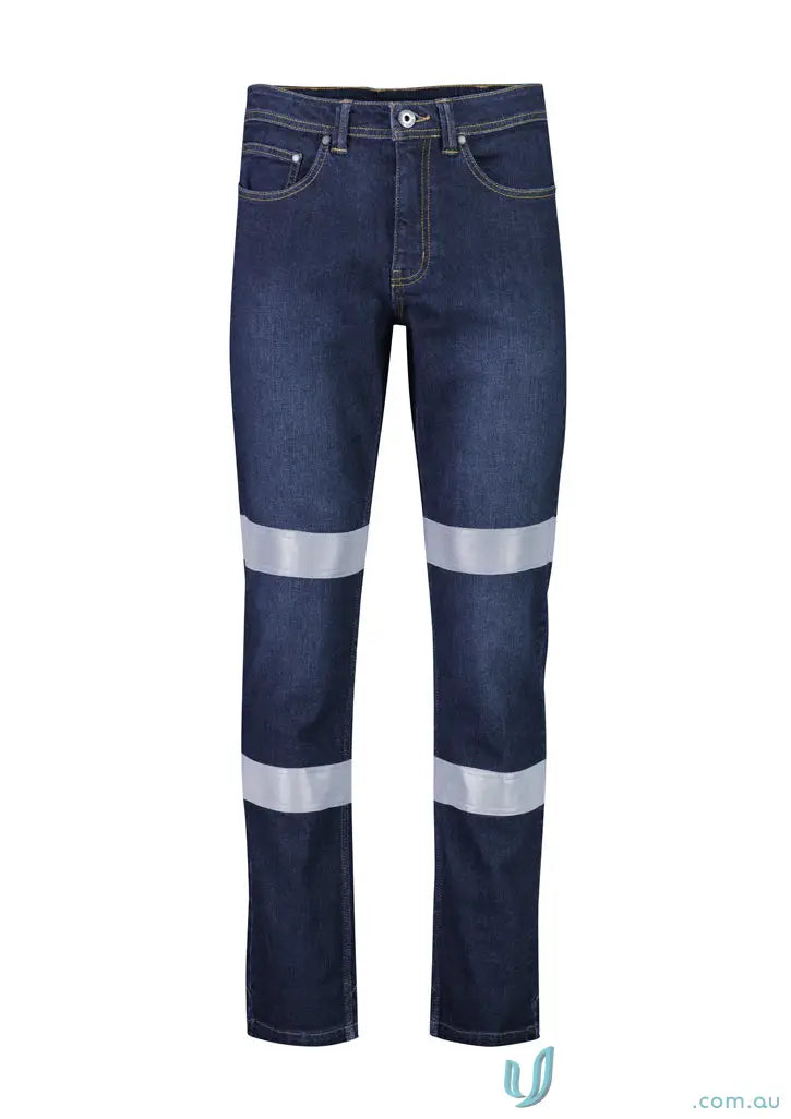 Biz Collection ZP907 Bio Motion Taped Stretch Jean in denim
