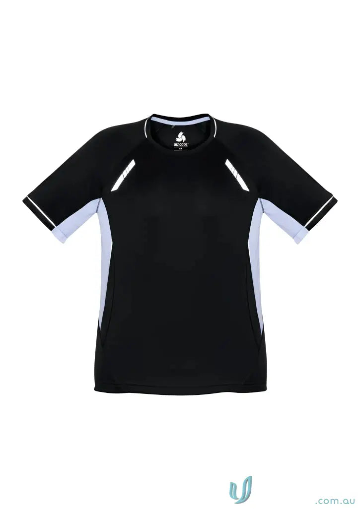 Black and white athletic T-shirt from Biz Collection Renegade, Renegade Short Sleeve, Biz Cool™