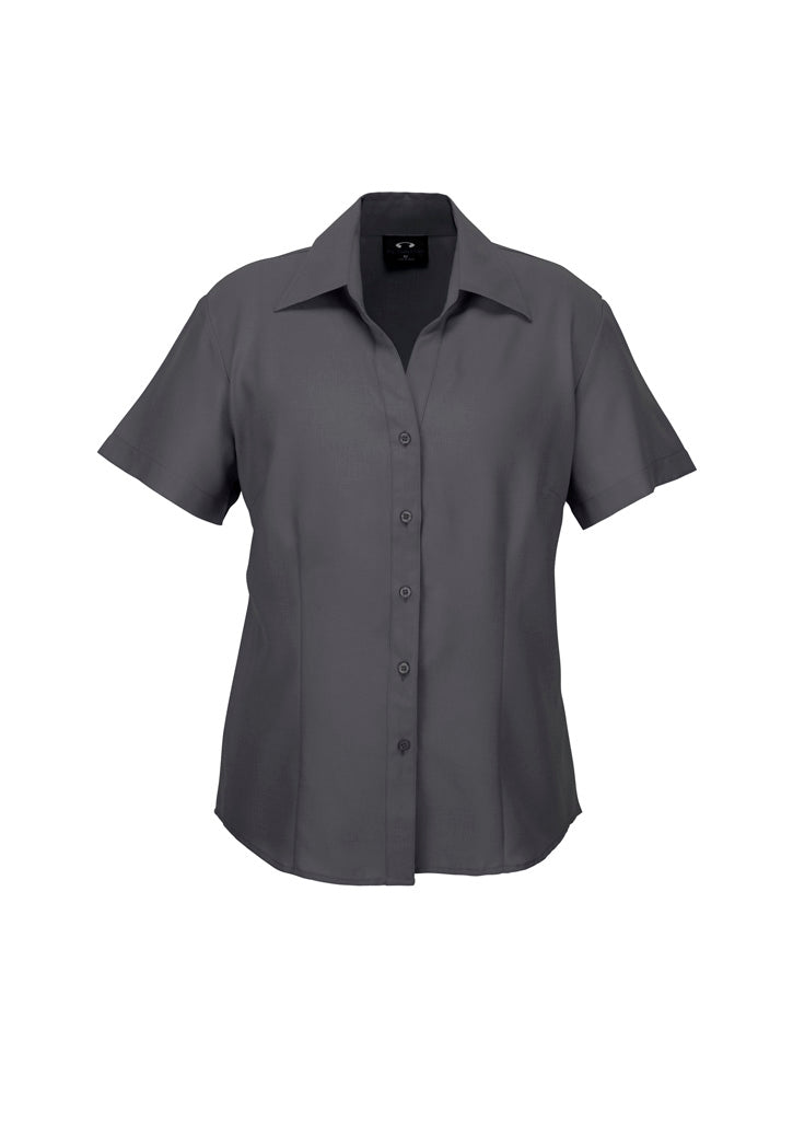 Biz Collection LB3601 Biz Ladies Oasis SS Shirt in Charcoal