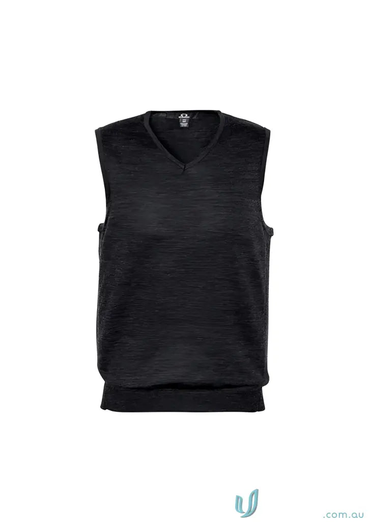 Biz Collection WV619M-1 Biz Milano Knit Vest in charcoal