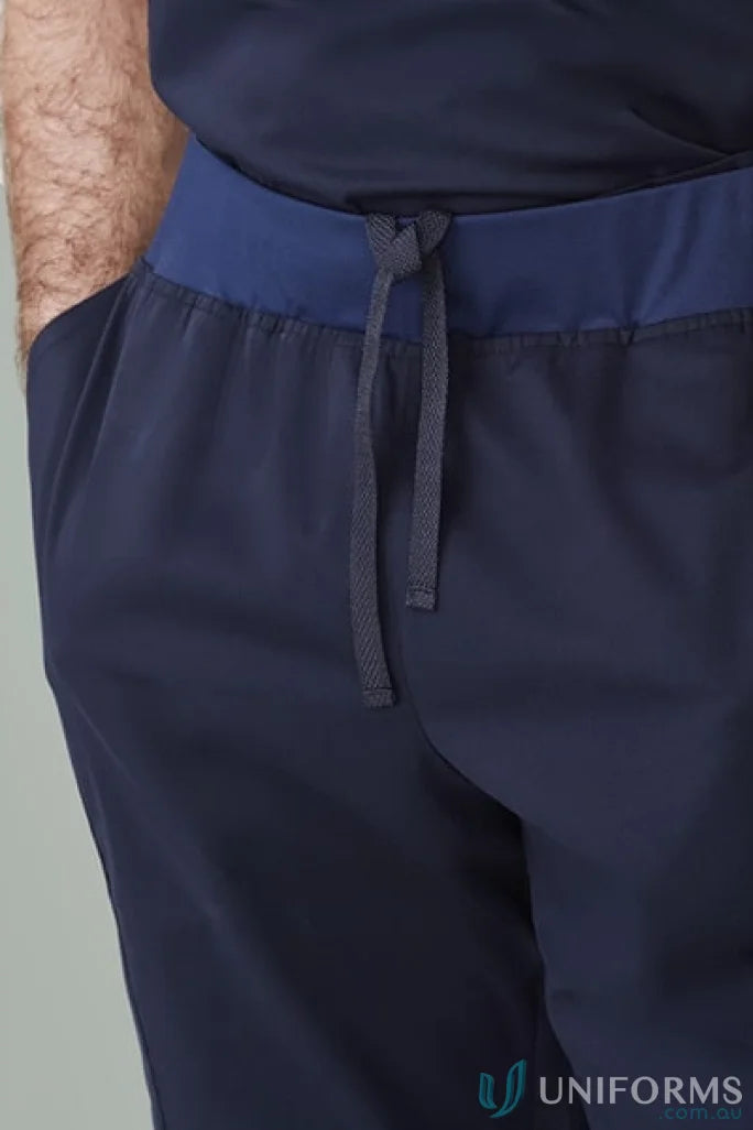 Biz Collection CSP047ML-10 Biz Riley Straight Scrub Pant in Navy