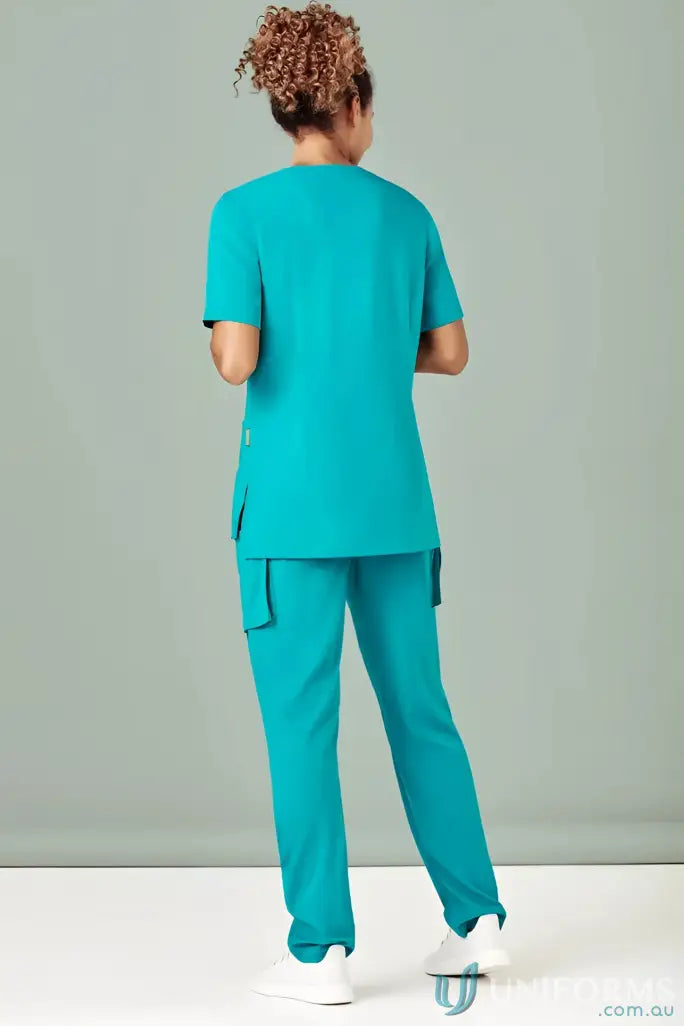 Biz Collection CSP943LL Avery Ladies Slim Leg Scrub Pant in Teal