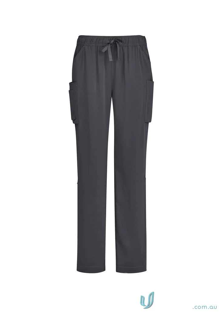 Biz Collection CSP944LL Avery Ladies Straight Leg Scrub Pant in Charcoal