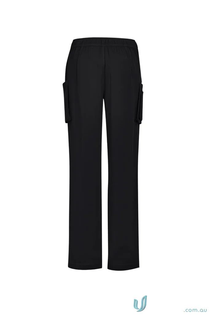 Biz Collection CSP944LL Avery Ladies Straight Leg Scrub Pant in Black