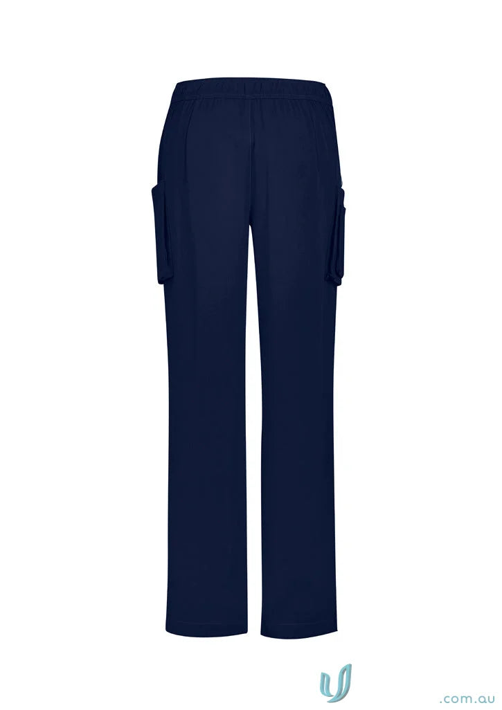 Biz Collection CSP944LL Avery Ladies Straight Leg Scrub Pant in Navy