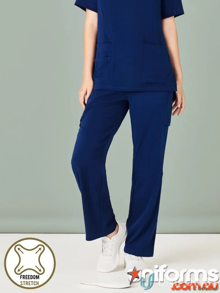 Biz Collection CSP944LL Avery Ladies Straight Leg Scrub Pant in Navy