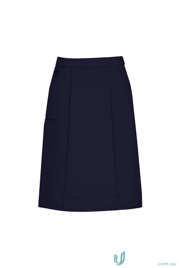 Biz Collection CL956LS-1 Bizcare Comfort Waist Cargo Skirt in Navy