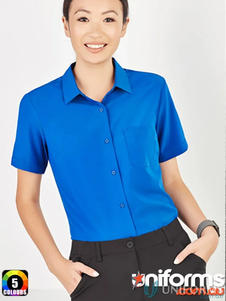 Biz Collection CS947LS-1 Bizcare Easy Stretch SS Shirt