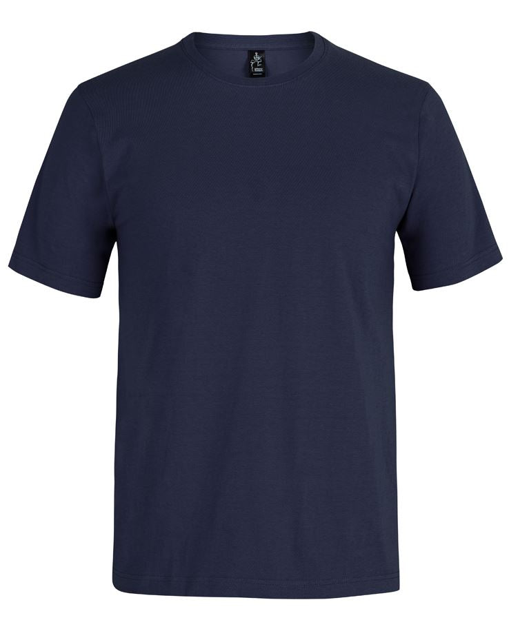 Navy blue short-sleeved JB’s Wear Bobbin Tee front view