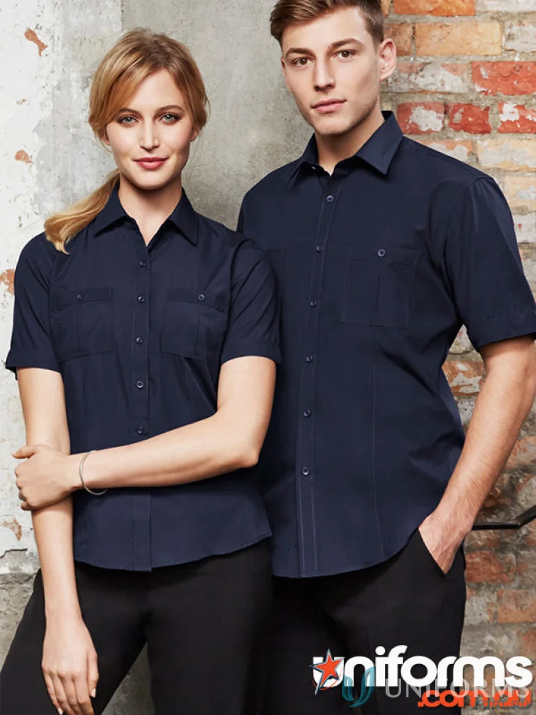 Matching navy blue Bondi SS shirts for mens Bondi short sleeve all-day comfort