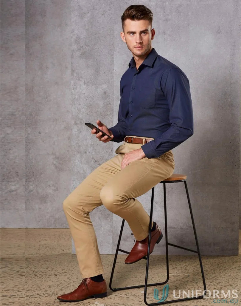 Winning Spirit M9380 Boston Chino Pants in Stone front product image