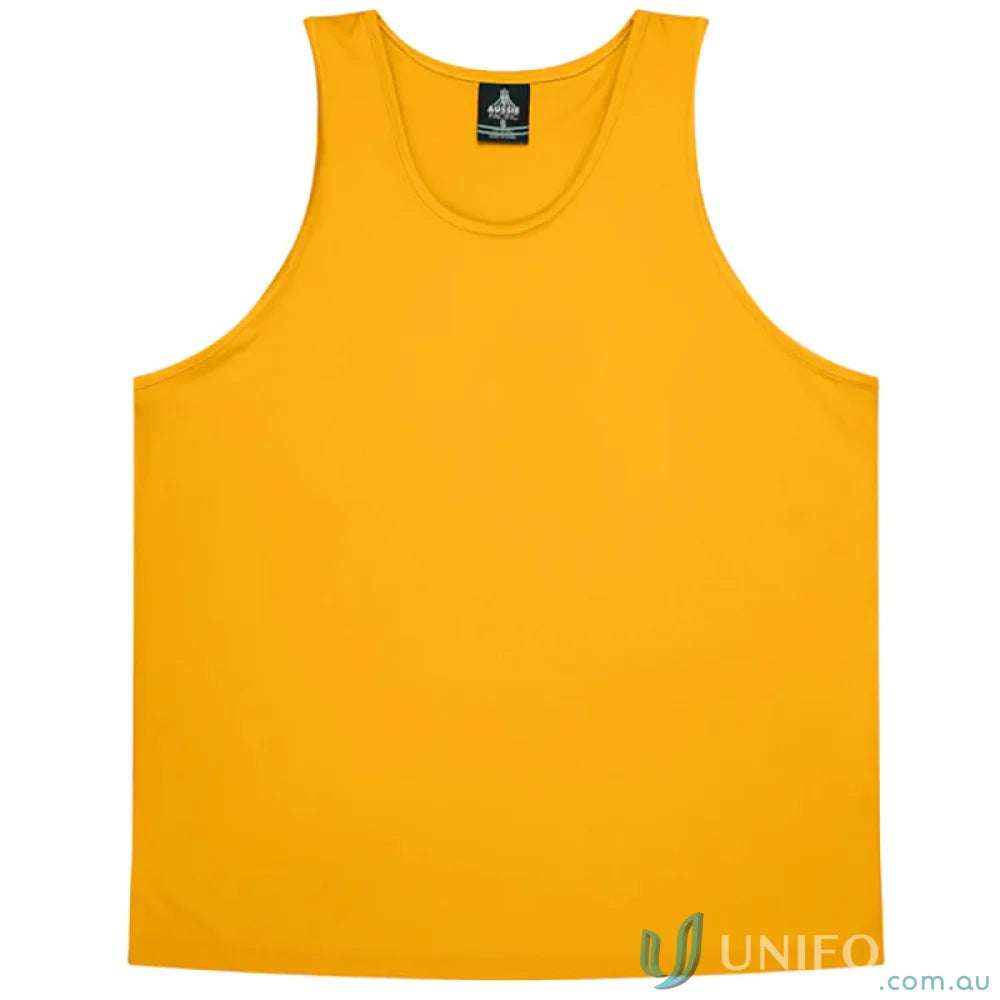 Aussie Pacific 1107 Botany Singlet in Gold