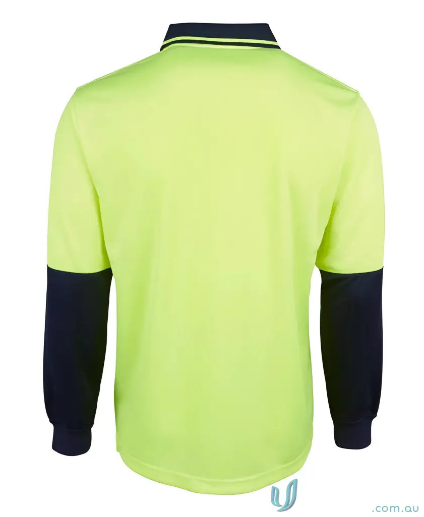 JBs 6HJNL Breathable HiVis Jacquard LS Polo