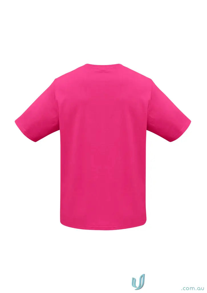 Brightport Tee ice tee in bright pink short-sleeved crew neck for biz collection