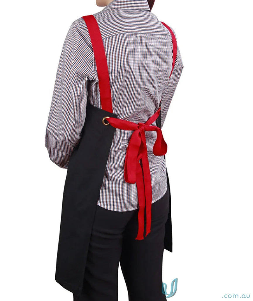 Winning Spirit AP07 Brunswick Bib Apron in Black