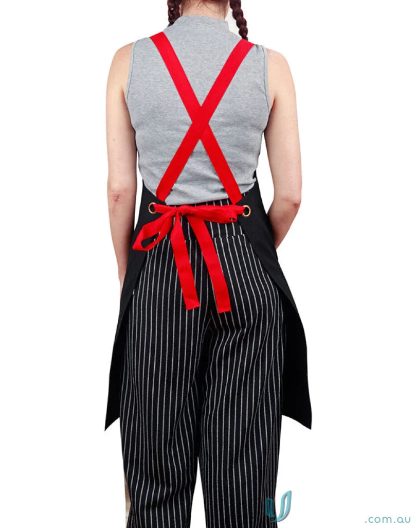 Winning Spirit AP07 Brunswick Bib Apron in Black