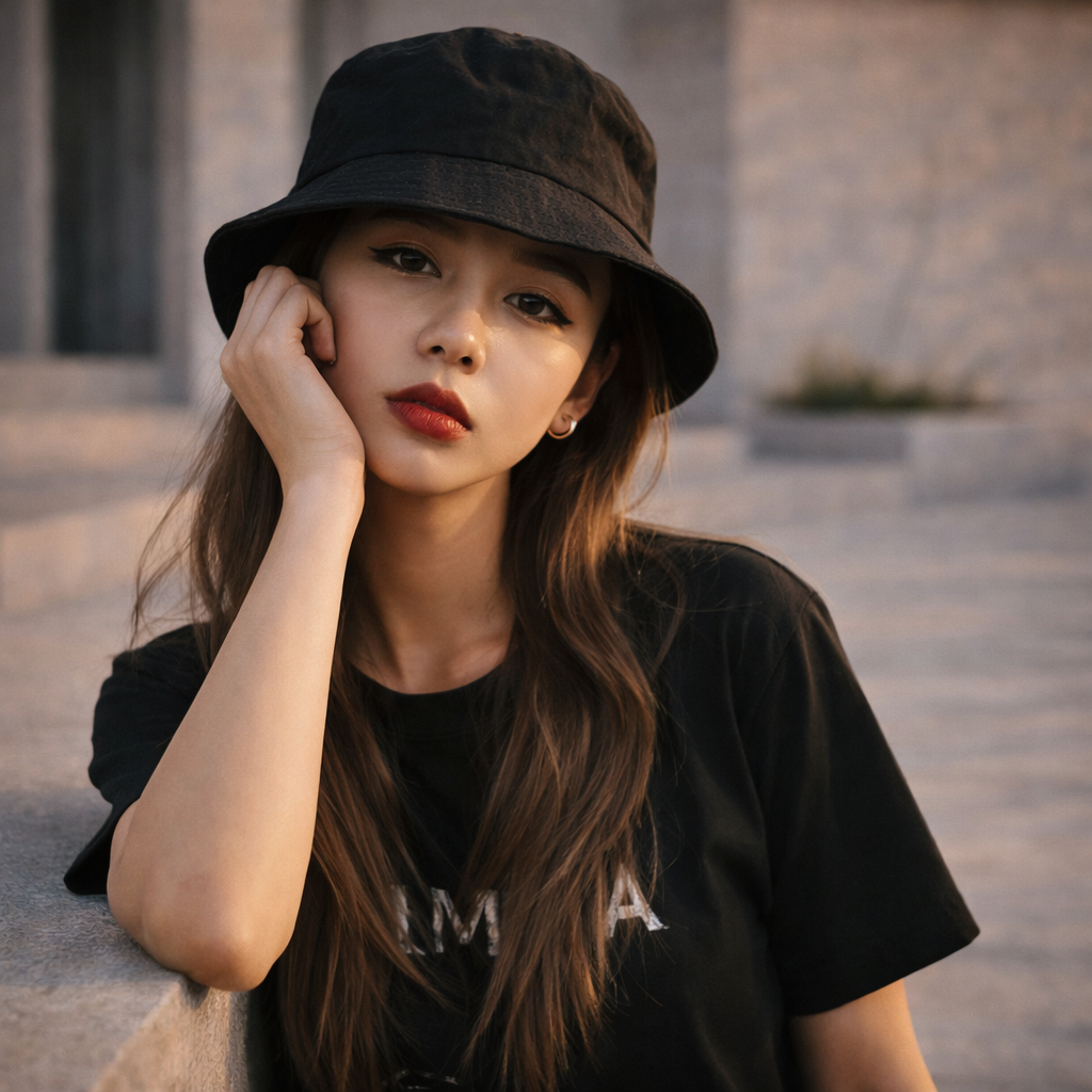 Winning Spirit CH29 Bucket Hat in Black front product image
