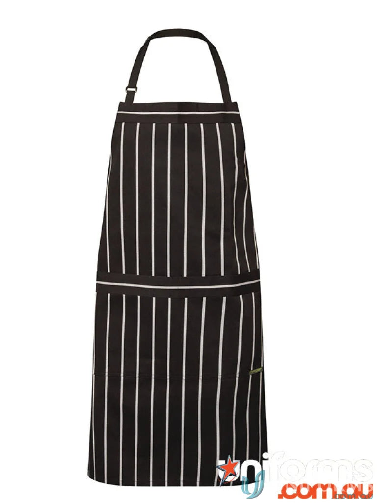 WorkCraft CA030 CAFE STRIPE APRON WTH PKT front product image