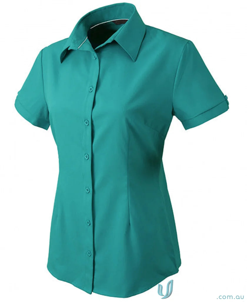 Stencil 2135S Candidate Ladies SS Shirts in Teal