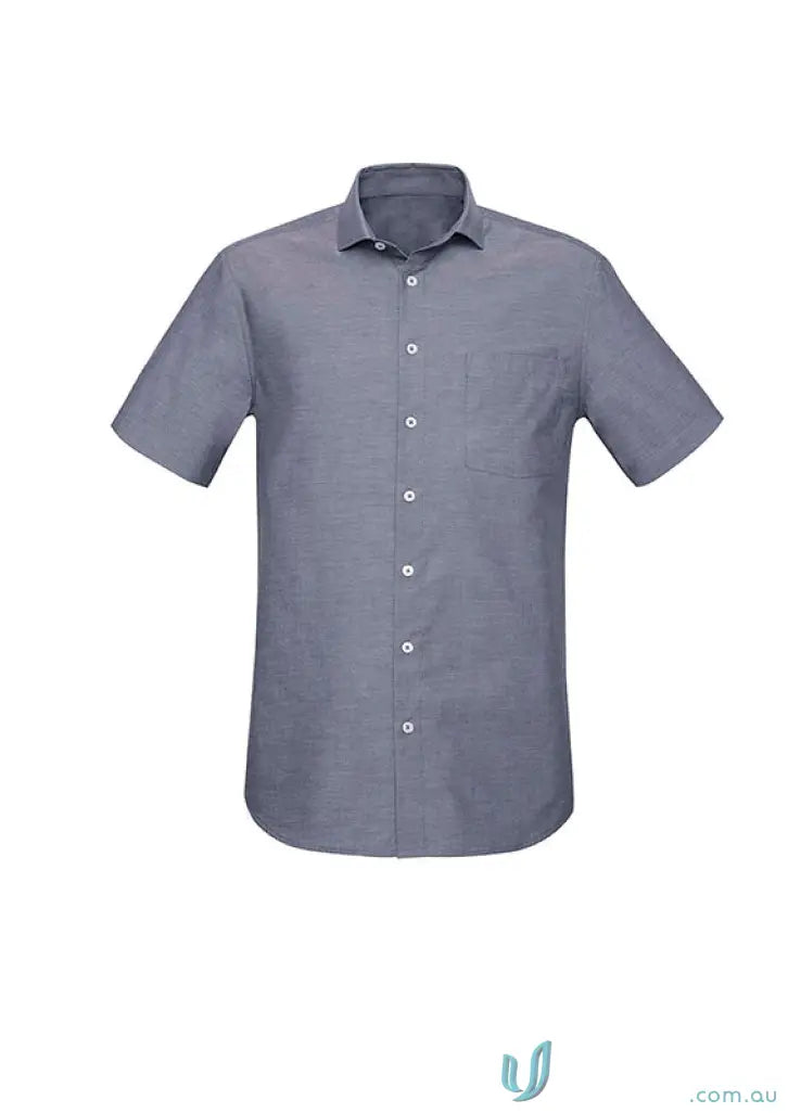 Gray Charlie Classic Fit SS Shirt with RS968MS mechanical stretch short sleeves