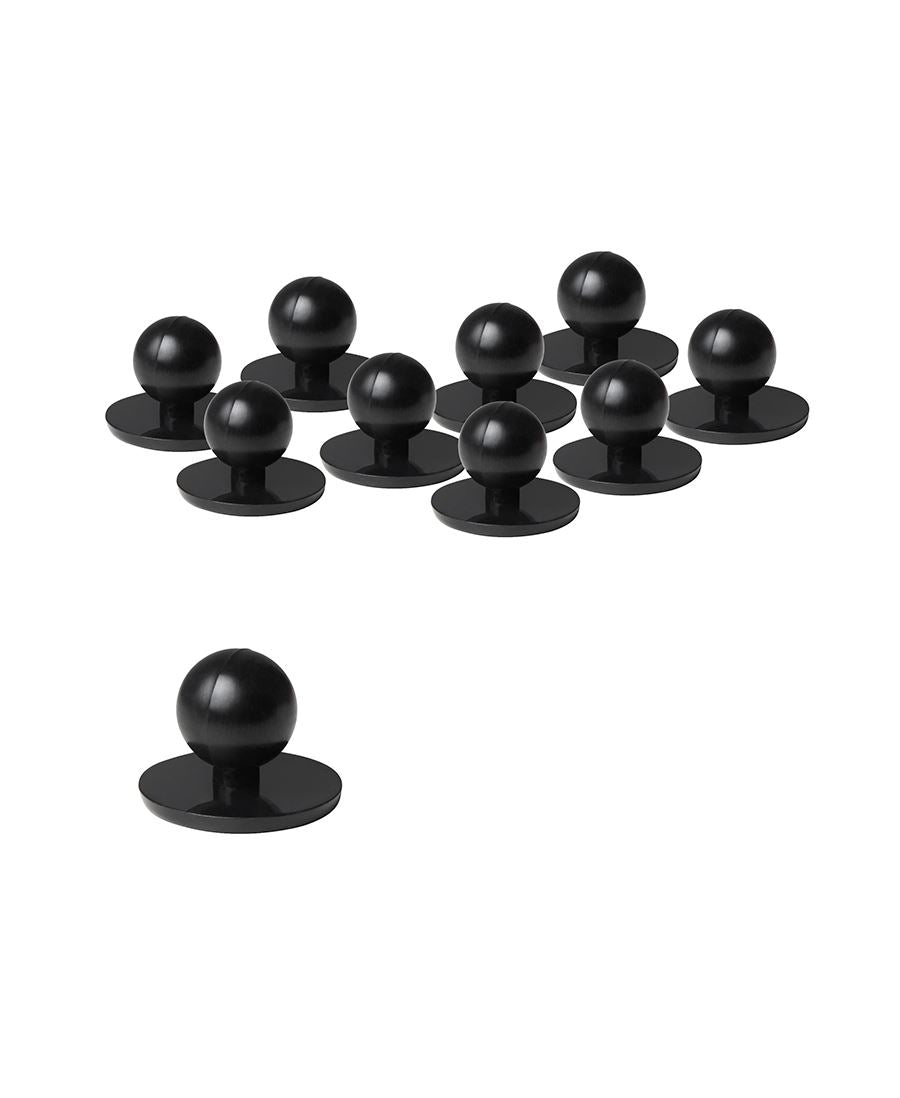 JBs 5BT CHEFS Button 100pcs in Black front product image