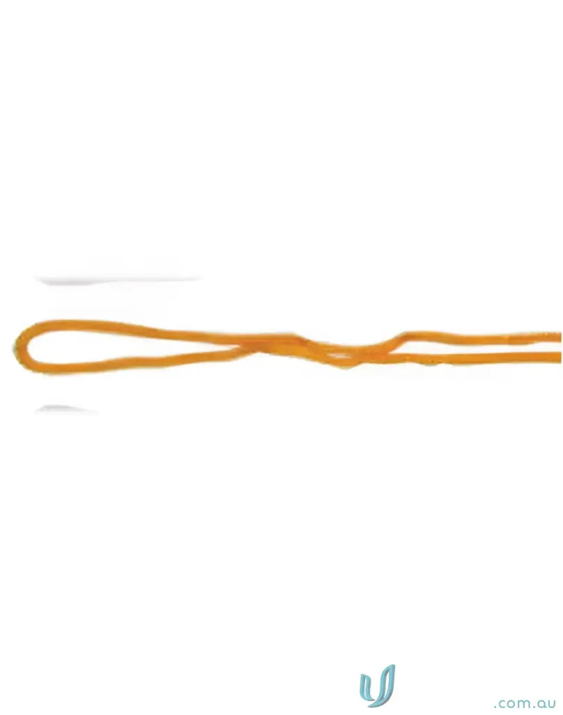 Orange elastic string on Winning Spirit Chin strap with break-away clip for safety