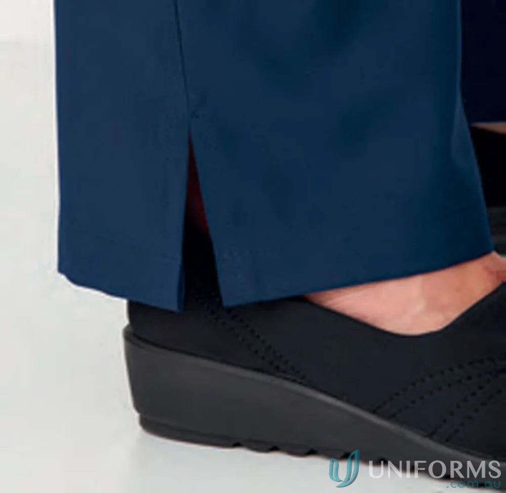 Navy blue City Active Healthcare Pant with side slit and pocket, perfect for uniforms