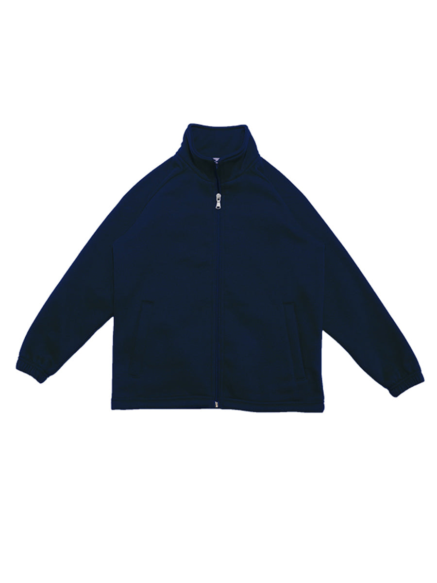 Bocini Kids Poly/Cotton Fleece Zip Through Jacket CJ1575 - Navy