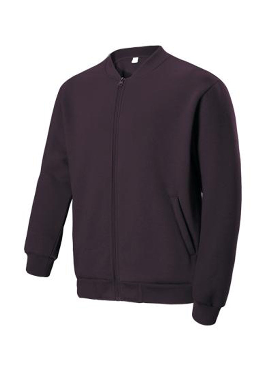 Bocini Unisex Adults Fleece Jacket With Zip CJ1620 - Maroon