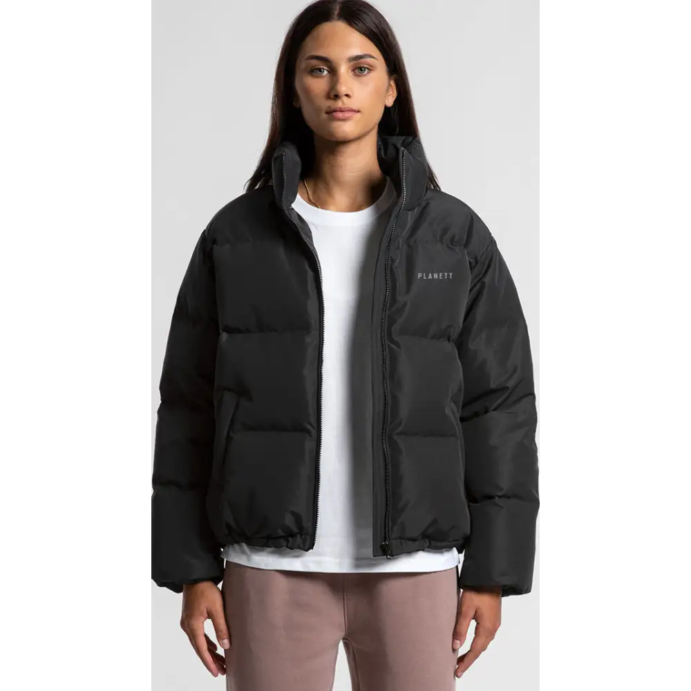 Womens Jackets 4591-Claire-Black Claire Puffer Jacket front product image