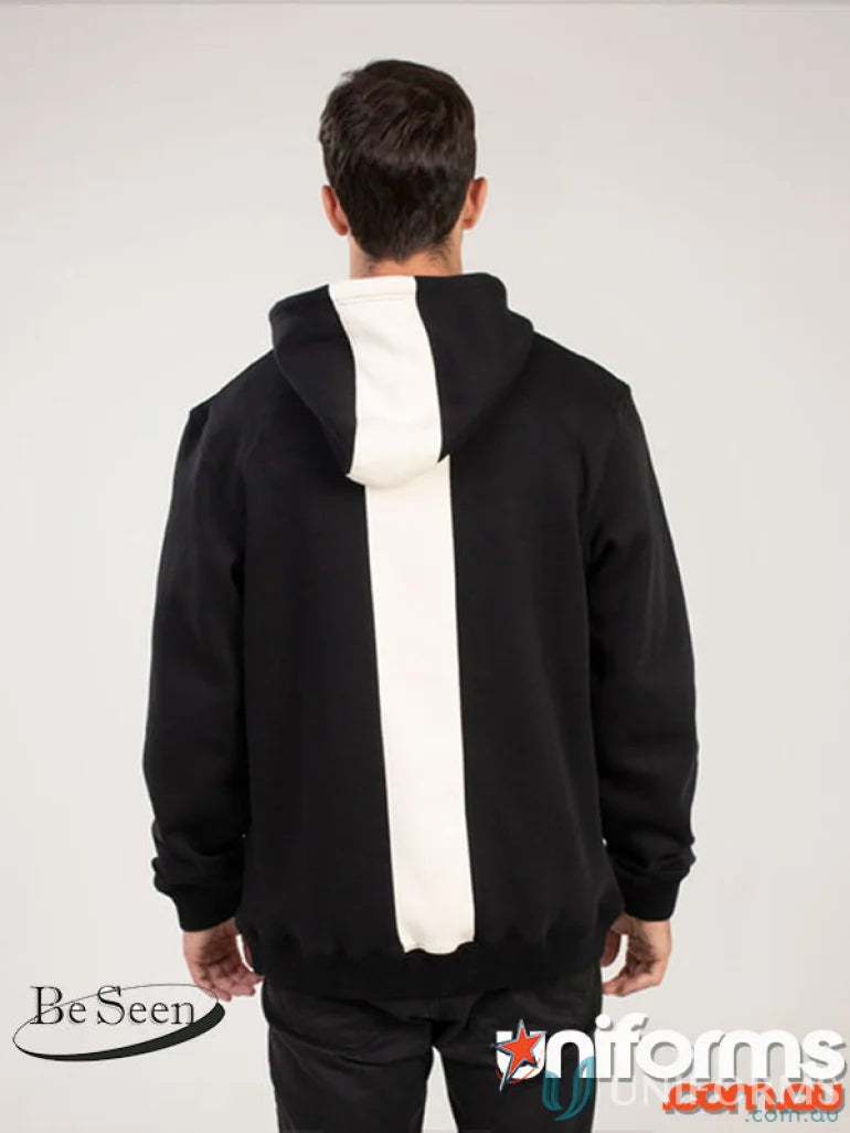 Contrast Back Hoodie in premium brushed fleece with recycled polyester and global recycled standards