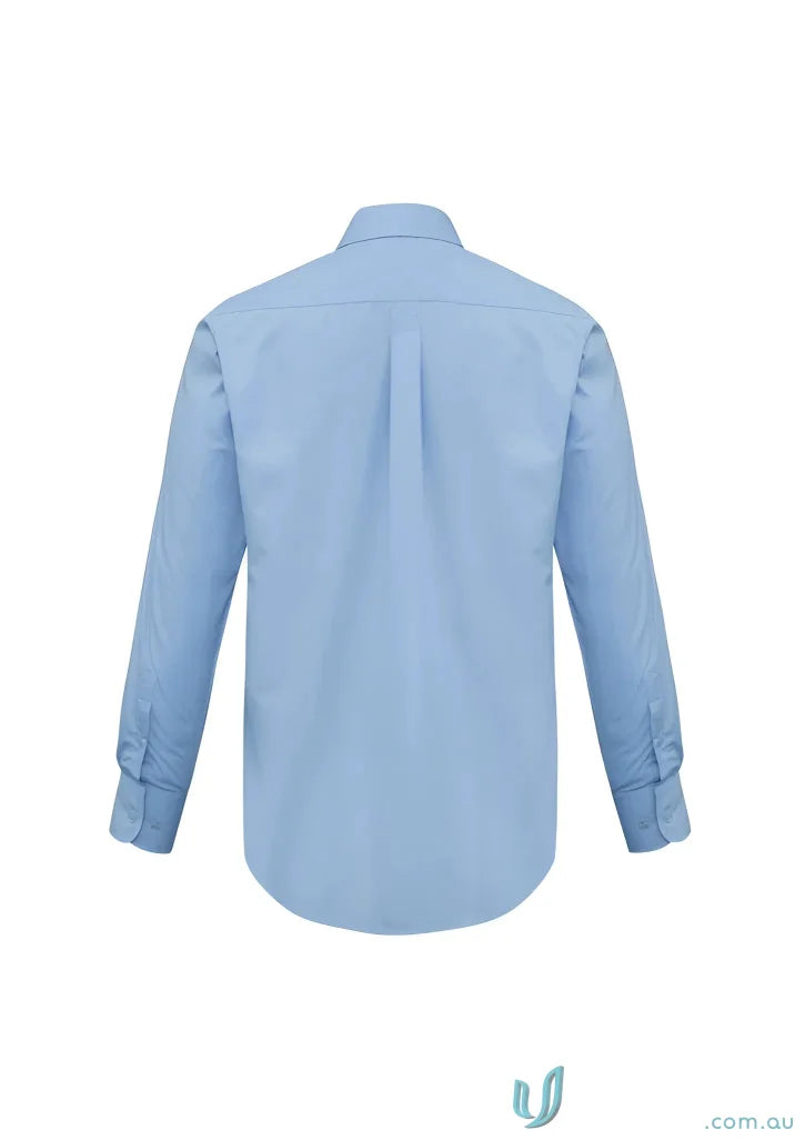 Biz Collection S10510 Base Business LS Shirt in Blue